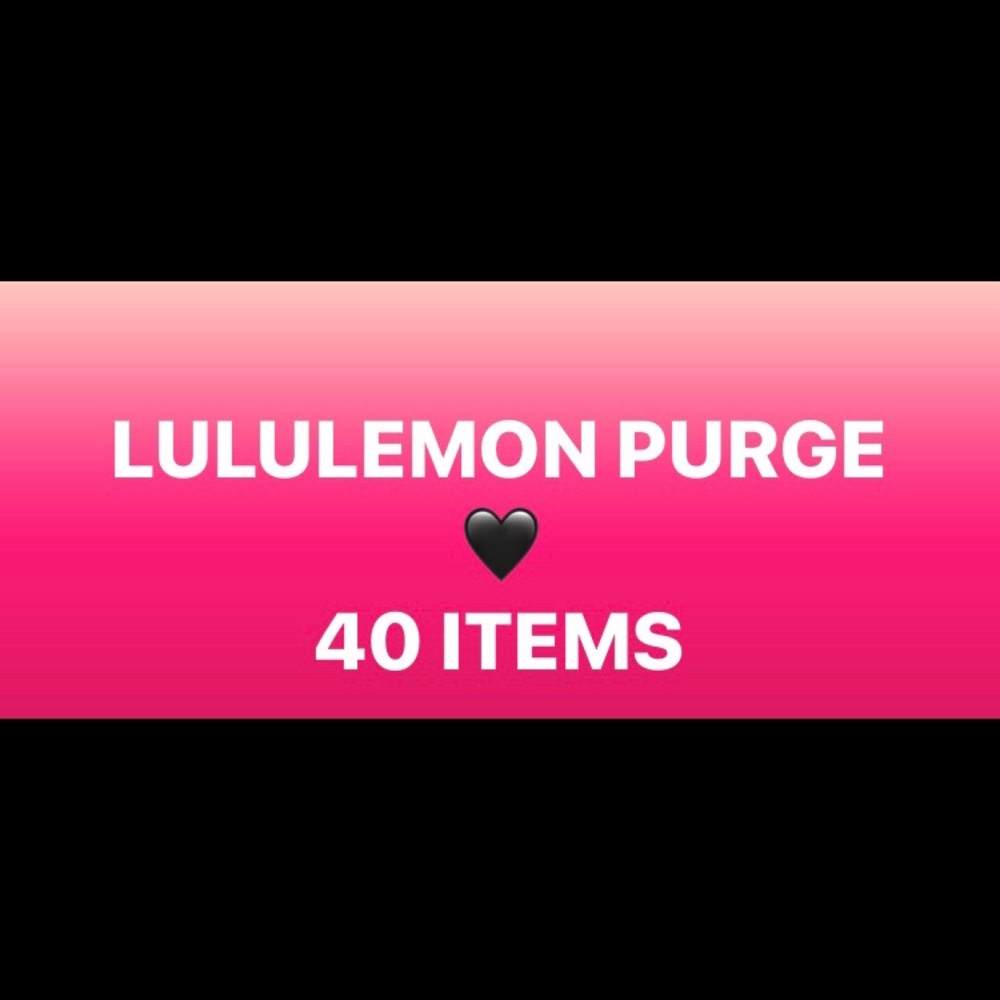 LULULEMON PURGE